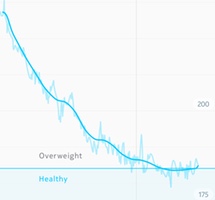 Weight loss over time